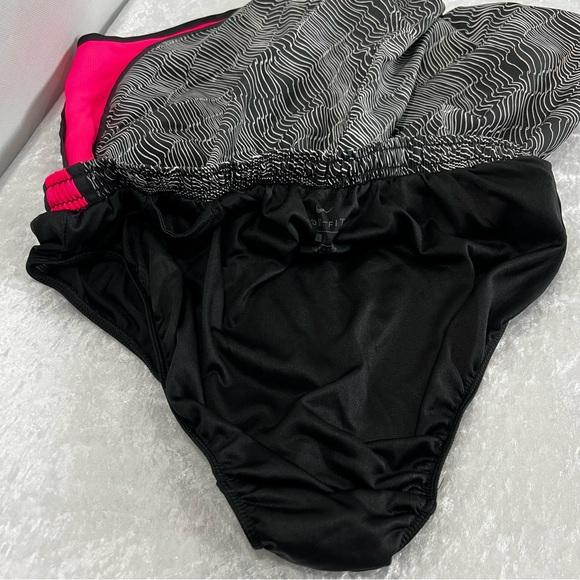 Nike Size Large Dri-Fit Tempo Running Shorts Black and Pink Printed Athletic - Picture 5 of 11